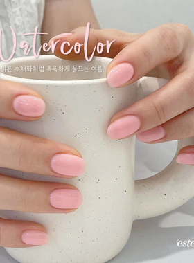 韩国estemio甲油胶夏季新色透色透粉色透紫色美甲SY39