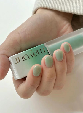 新品Mayour甲油胶绿色薄荷流行美甲清新甲油胶MS60