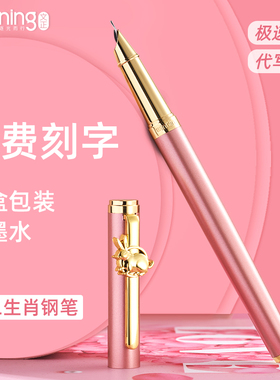 学生钢笔十二生肖暗尖本命年学生专用儿童正姿练字男女生生日礼物礼盒三四年级成人高档商务办公刻字定制送礼