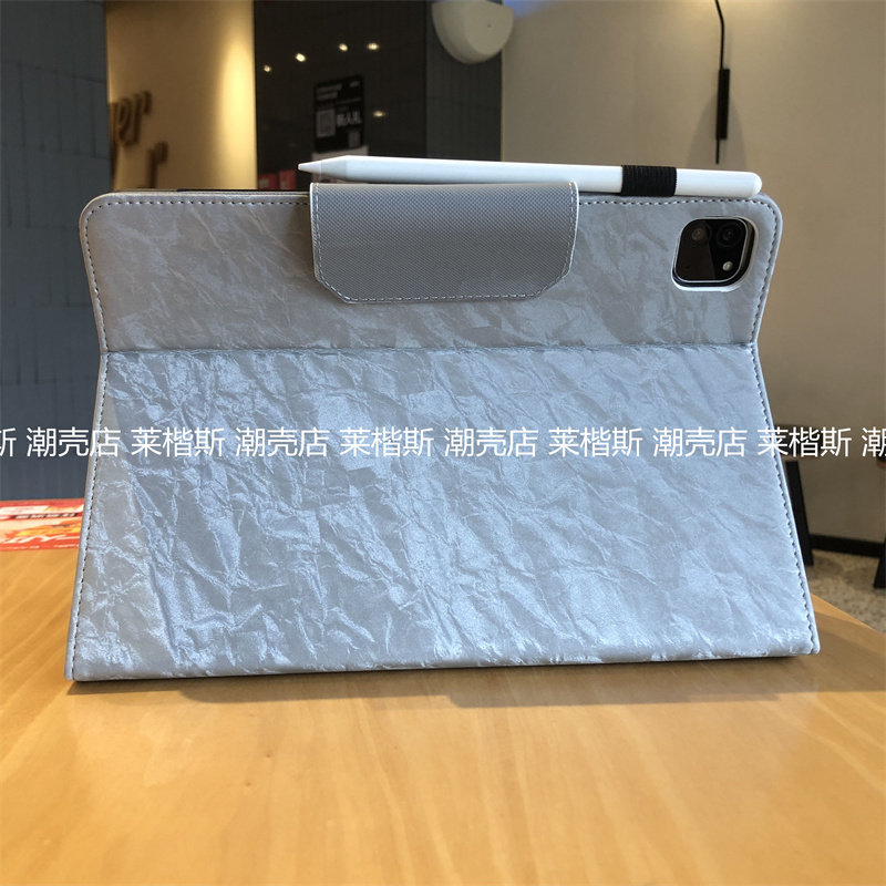 岩石灰插卡笔套适用苹果iPad11代保护套2025款Pro11寸10.2硅胶9.7书本款A1893防摔A2602迷你7皮质感789代软壳