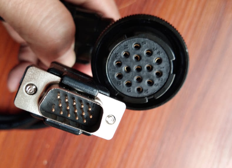 信捷伺服驱动器 编码器线DS2-21P5-AS 15针数据线 DS3电机反馈线