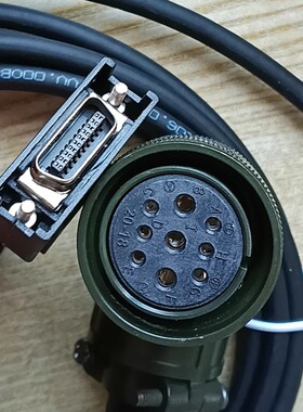 东元JSDE2 JSDG2S伺服驱动器反馈线 电机编码器线JSSMLT005带电池