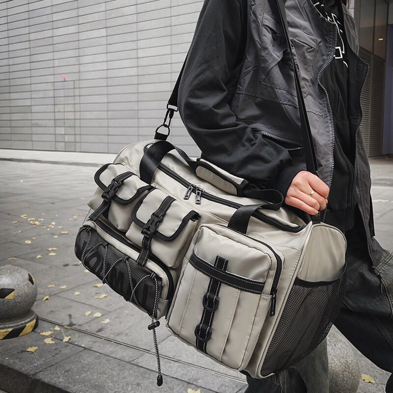 旅行包大容量健身包女运动训练包多功能手提双肩包短途行李收纳袋