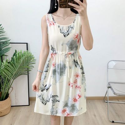 小个子年轻款棉绸连衣裙