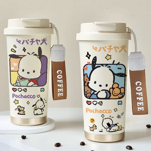 保温杯女士高颜值2025新款大容量水杯子不锈钢内胆咖啡杯吸管水壶