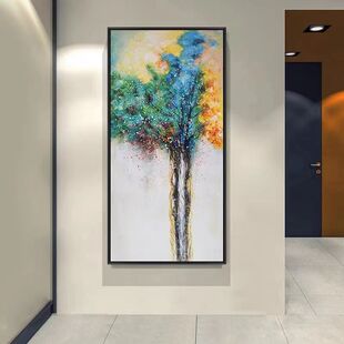 玄关装饰画走廊过道挂画背景画沙发背景墙装饰画生命之树80160