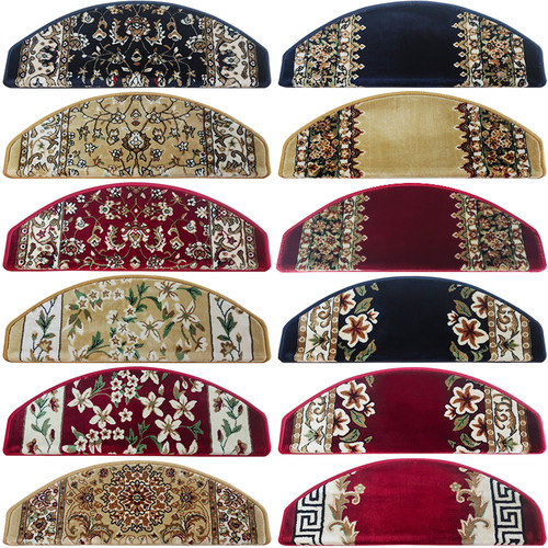 欧式别墅楼梯踏步垫新中式自吸免胶防滑防摔定制隔音台阶楼梯地毯