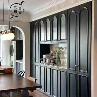 杭州宁波嘉兴上海法式复古轻奢客厅柜门鞋柜酒柜衣柜定制