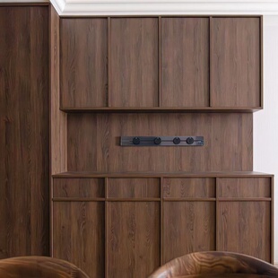 定制杭州中古风骨骼线烤漆实木柜门橱柜衣帽间酒柜