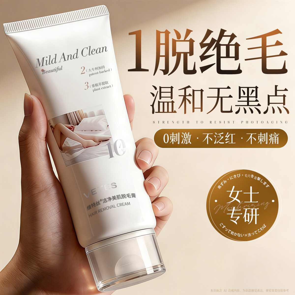 国货之光!女士脱毛膏热销第1名