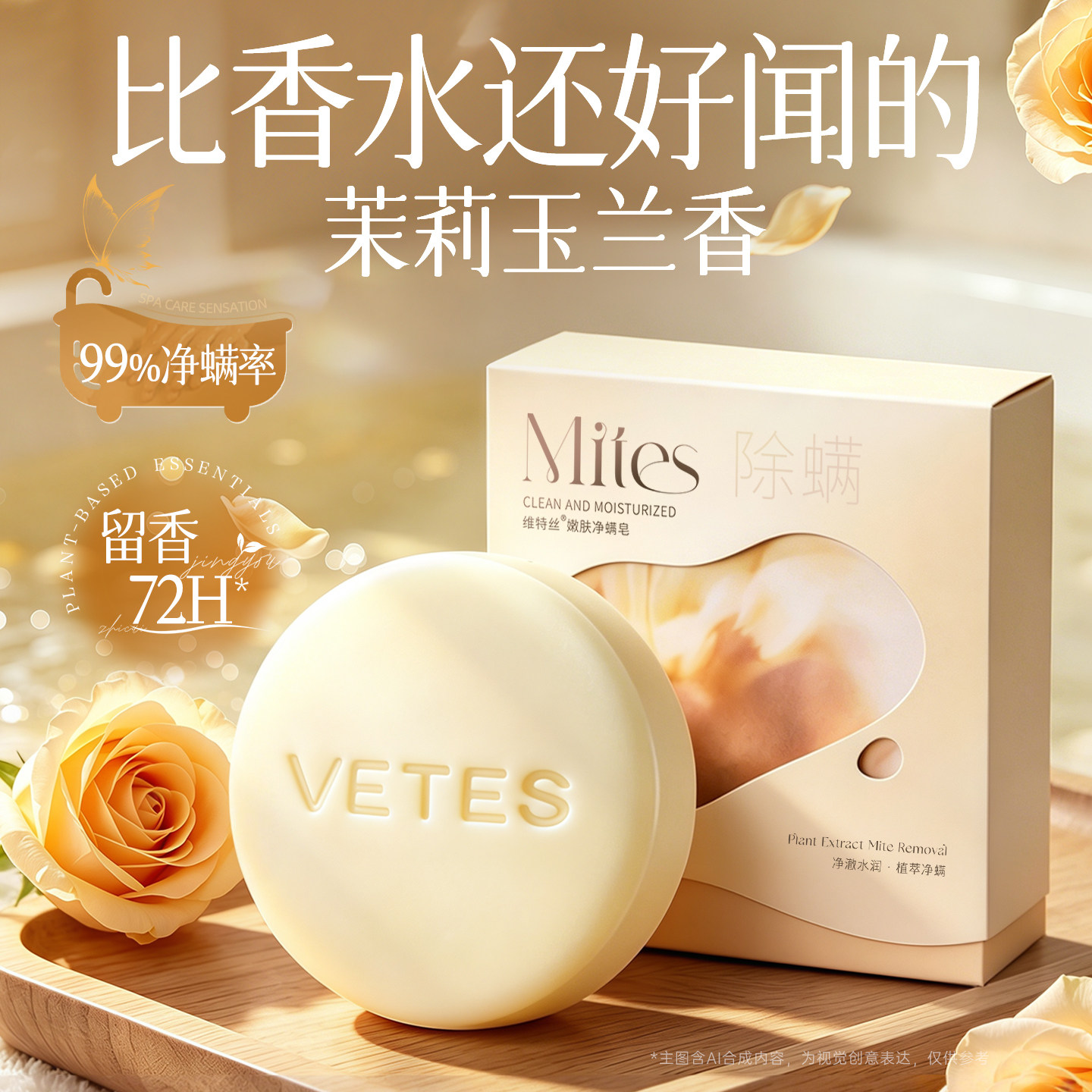 维特丝除螨香皂沐浴洗脸洁面洗澡手工精油肥皂持久留香女男士正品