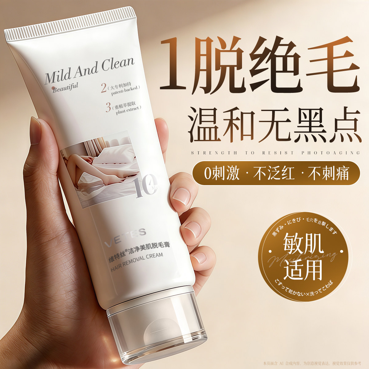 明星推荐!温和脱毛膏热销第1名