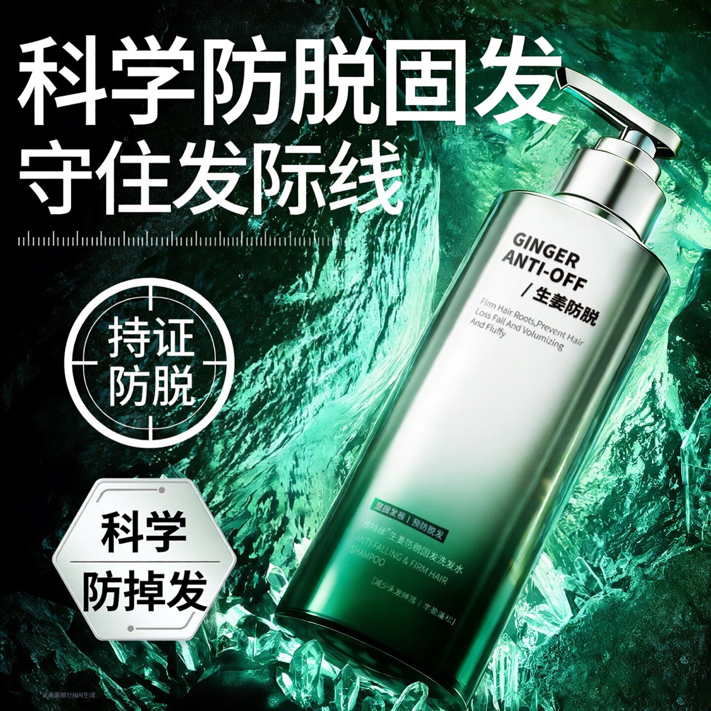 维特丝生姜洗发水控油防脱固育发洗头膏露品牌正品官方旗舰店男女