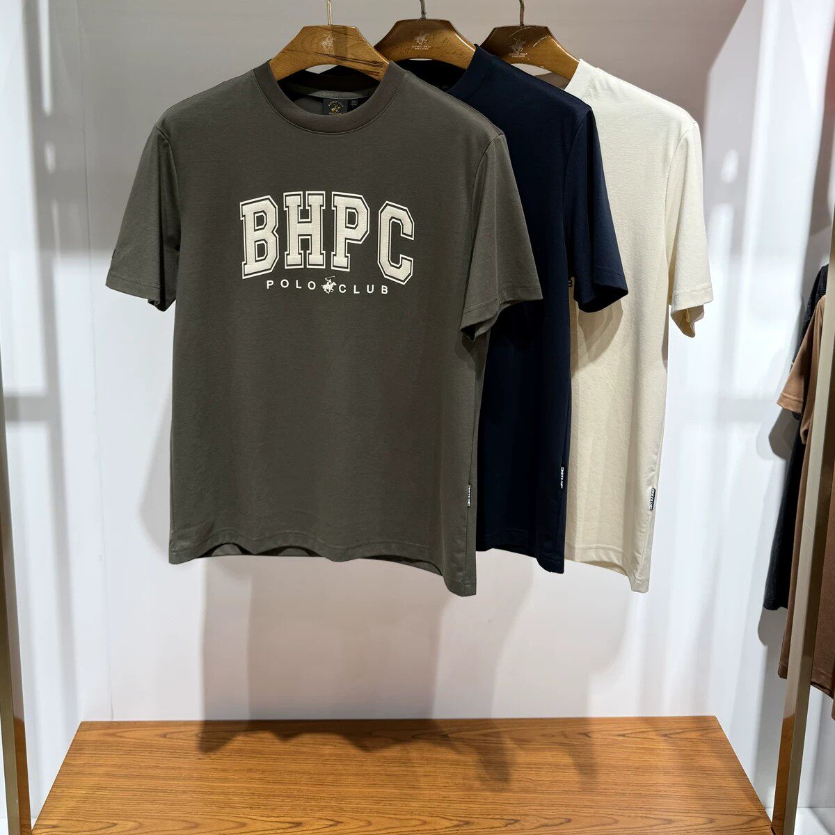 比华利保罗男装专柜正品字母印花圆领短袖T恤夏季亲肤透气休闲