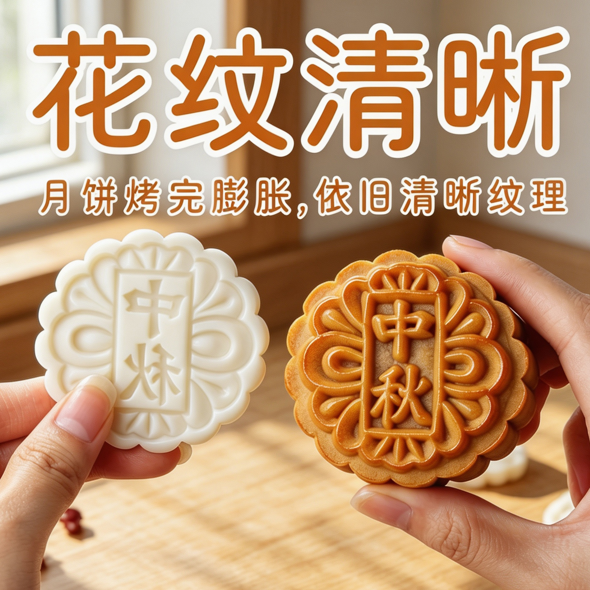 月饼模具手压式模型印具图片