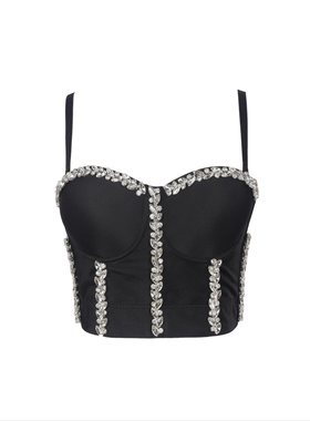 Lu Qiuguo Suspender Female Summer Wears Diamond Chain Nail B