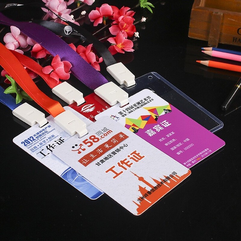 pvc工作证人像卡定做胸卡代表参会嘉宾证工牌定制工号牌校卡制作