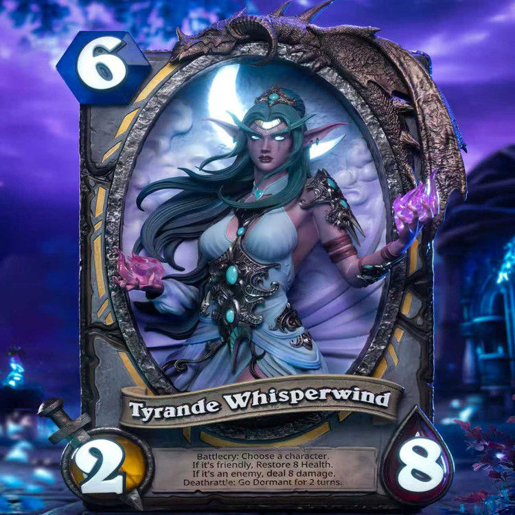 【模兜】Blizzard炉石传说 泰兰德 语风官方正版卡牌艺术雕像定金