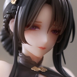 现货 BearPanda  毛绒披肩 温感漆旗袍系列 有凤来仪 手办