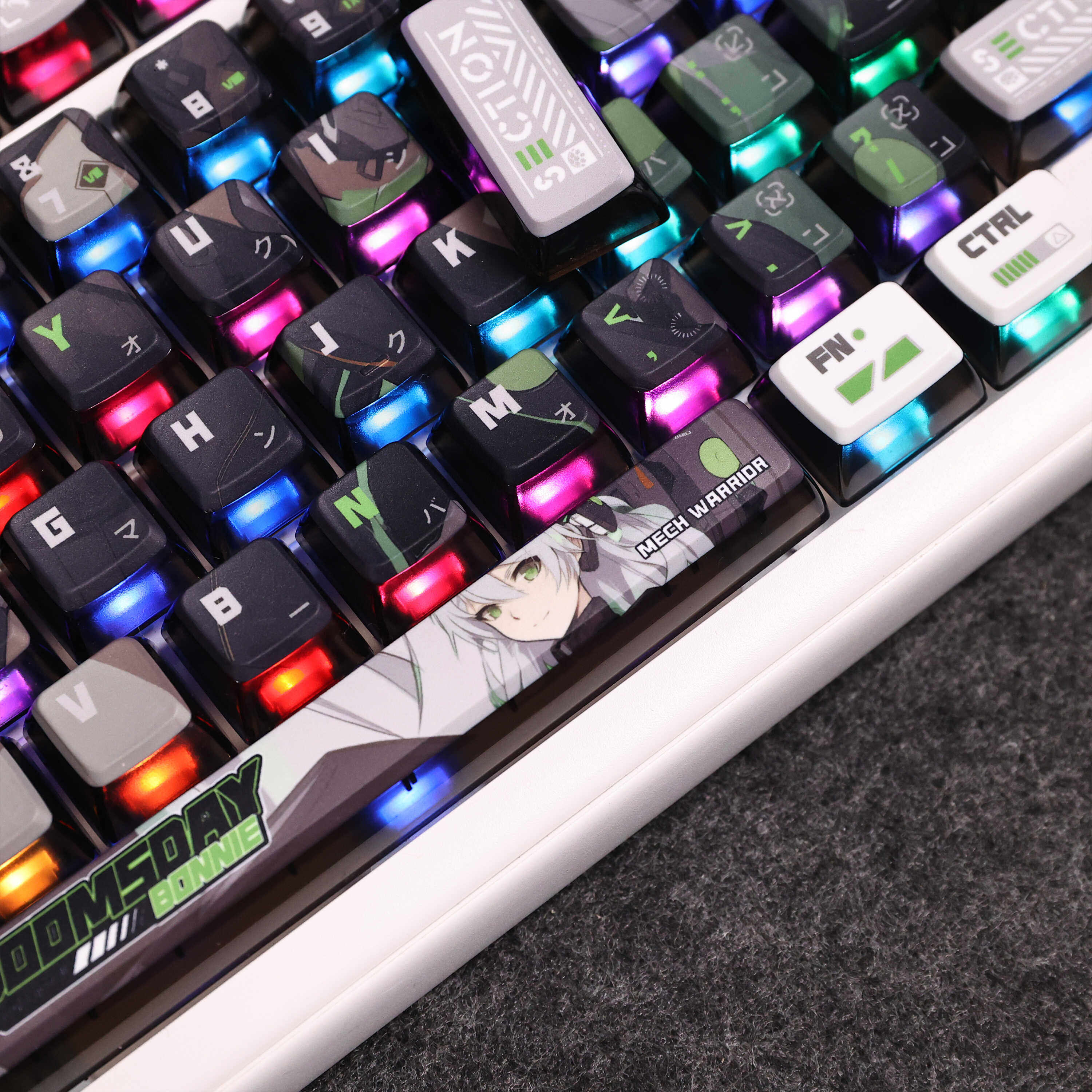 BONNIES CUSTOMIZED KEYCAPS ARE MULTI-SIDED SUBLIMATION PUDDING PROCESS AND TWO-DIMENSIONAL KEYCAPS ARE ADAPTED TO THE UNITED STATES AND LION
