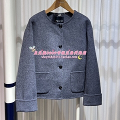 PRICH专柜正品 25年冬款 时尚百搭优雅短款绵羊毛大衣PRJWF4T01M