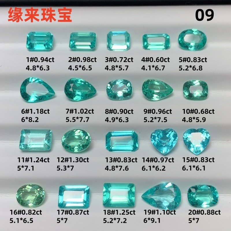 天然霓虹绿磷灰石裸石戒面蓝绿色宝石定制加工银戒指耳钉09,珠宝/钻石/翡翠,裸石,淘宝优惠券,粉丝福利购,淘宝优惠卷