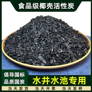 食品级椰壳净水活性炭自来水地下水井水池水缸水塔过滤罐用净化碳