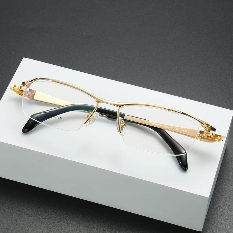 深圳品质纯钛近视眼镜框架时尚潮流男可配近视防蓝光松岛正树风格