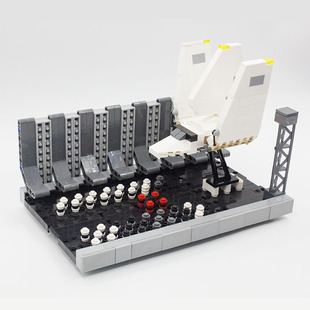 星球大战帝国穿梭机 停机坪拼插积木益智模型 高难度拼装