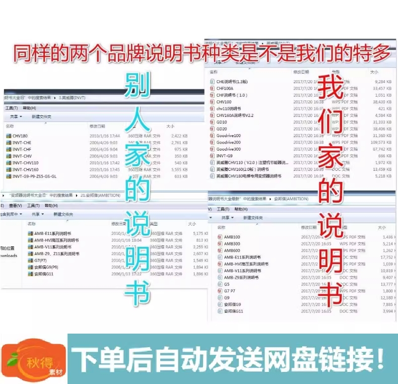 全套变频器说明书大全电子资料230个品牌1200种送各种维修资料