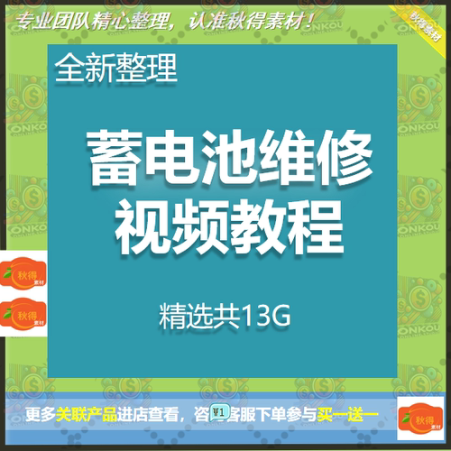 铅酸电池蓄电池维修复技术视频教程电瓶修理电动车自学习