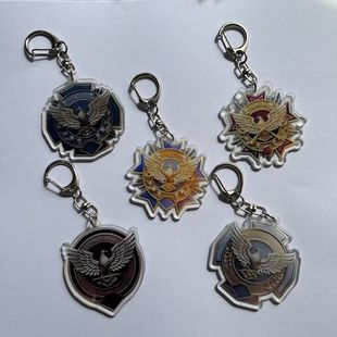 三角洲行动段位图标周边亚克力钥匙扣创意挂饰二次元书包挂件朋友