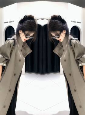 韩版百搭计长款女高级风衣外套