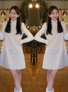 小香风修身打底衫无袖背心裙子