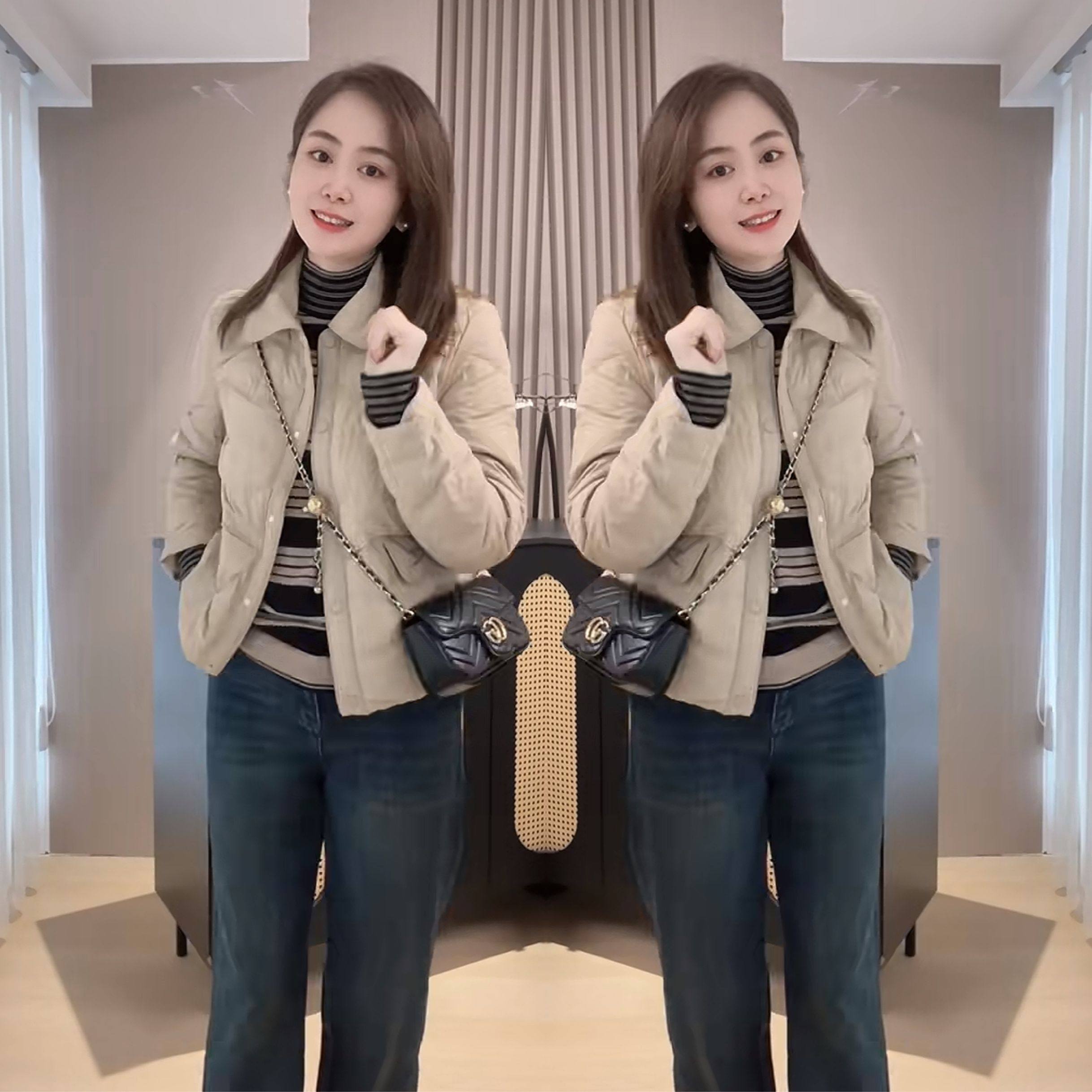 网红爆款简约洋气时髦冬季新款轻薄短款长袖百搭女士气质显瘦外套,女装/女士精品,短外套,淘宝优惠券,粉丝福利购,淘宝优惠卷