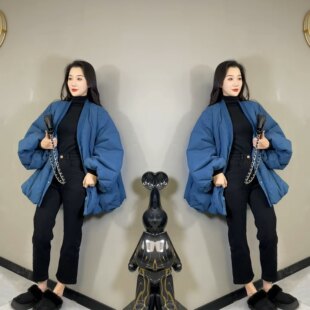 百搭韩版 洋气减龄宽松纯色长袖 外套女 新款 欧货高级感轻奢气质冬季