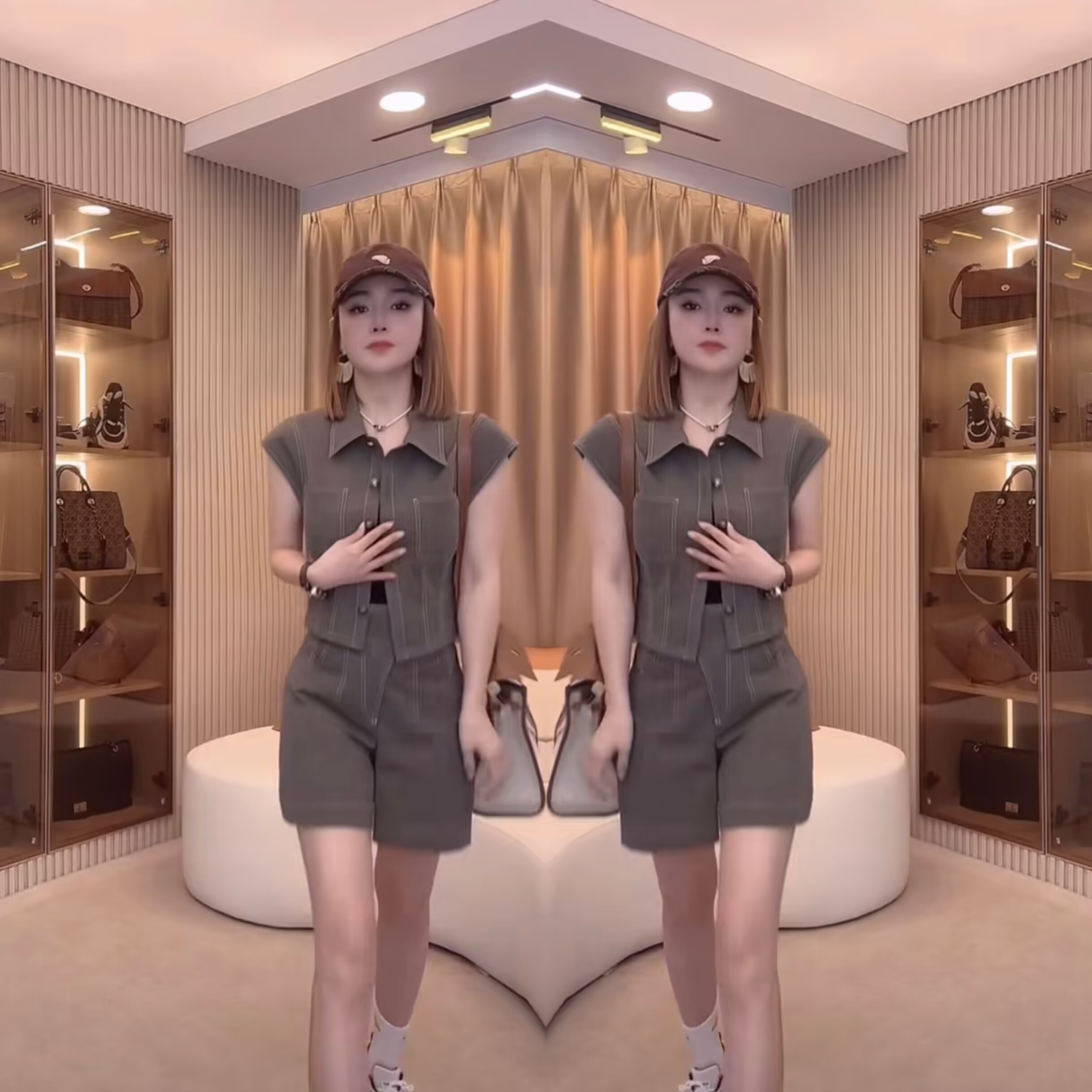 高减龄外套高腰百搭显腿长短裤女