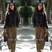 轻奢高级韩版 冬季 新款 抖音网红爆款 洋气轻薄棉服外套搭配高腰裤