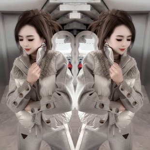 高级感轻奢韩版女神范洋气减龄短款拼接设计立领长袖外套搭配裤子