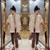 新中式 复古贵气国风洋气减龄重工宽松盘扣刺绣百搭女神范显瘦外套