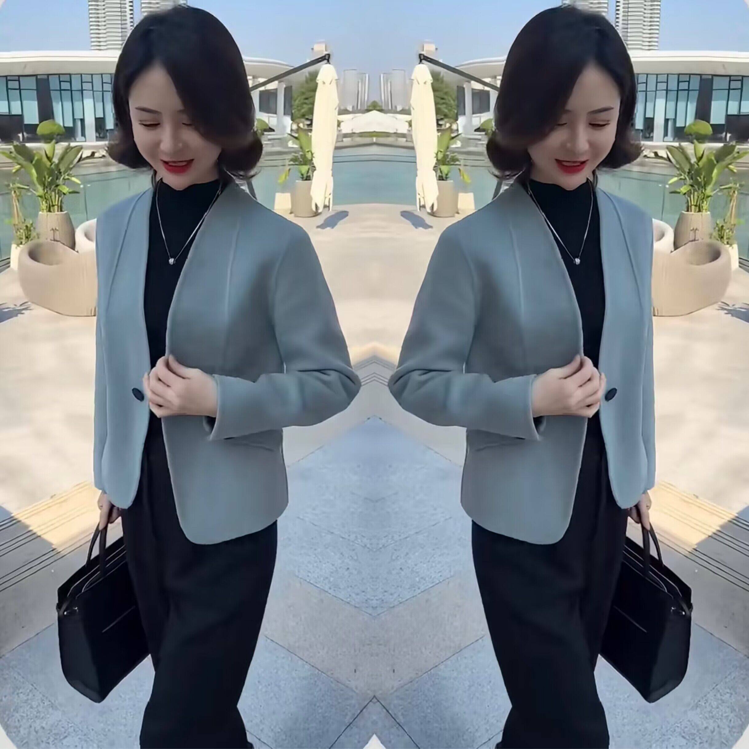 高端气质网红爆款女装2023年冬季新款时尚纯色短款百搭长袖外套潮,女装/女士精品,短外套,淘宝优惠券,粉丝福利购,淘宝优惠卷