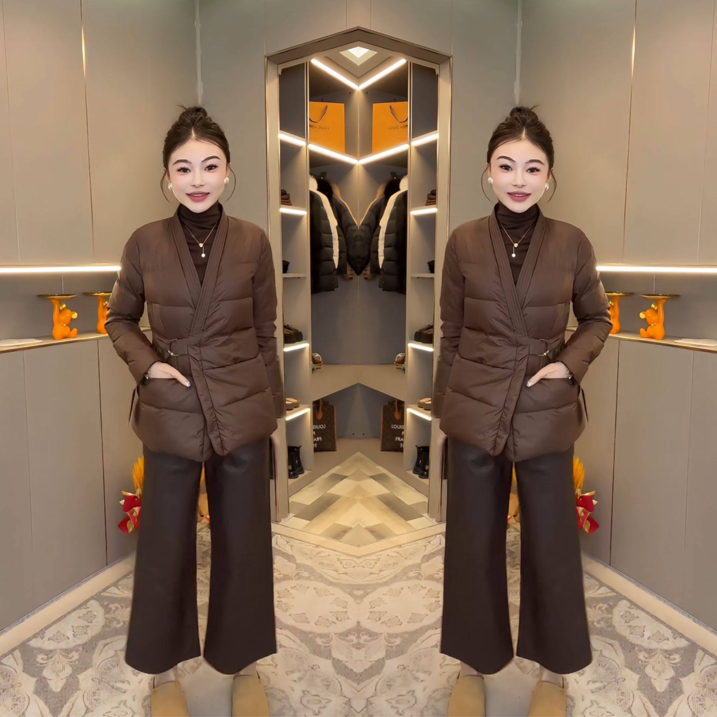 抖音网红爆款减龄冬季新款时髦长袖保暖收腰显瘦V领女士棉服外套,女装/女士精品,短外套,淘宝优惠券,粉丝福利购,淘宝优惠卷