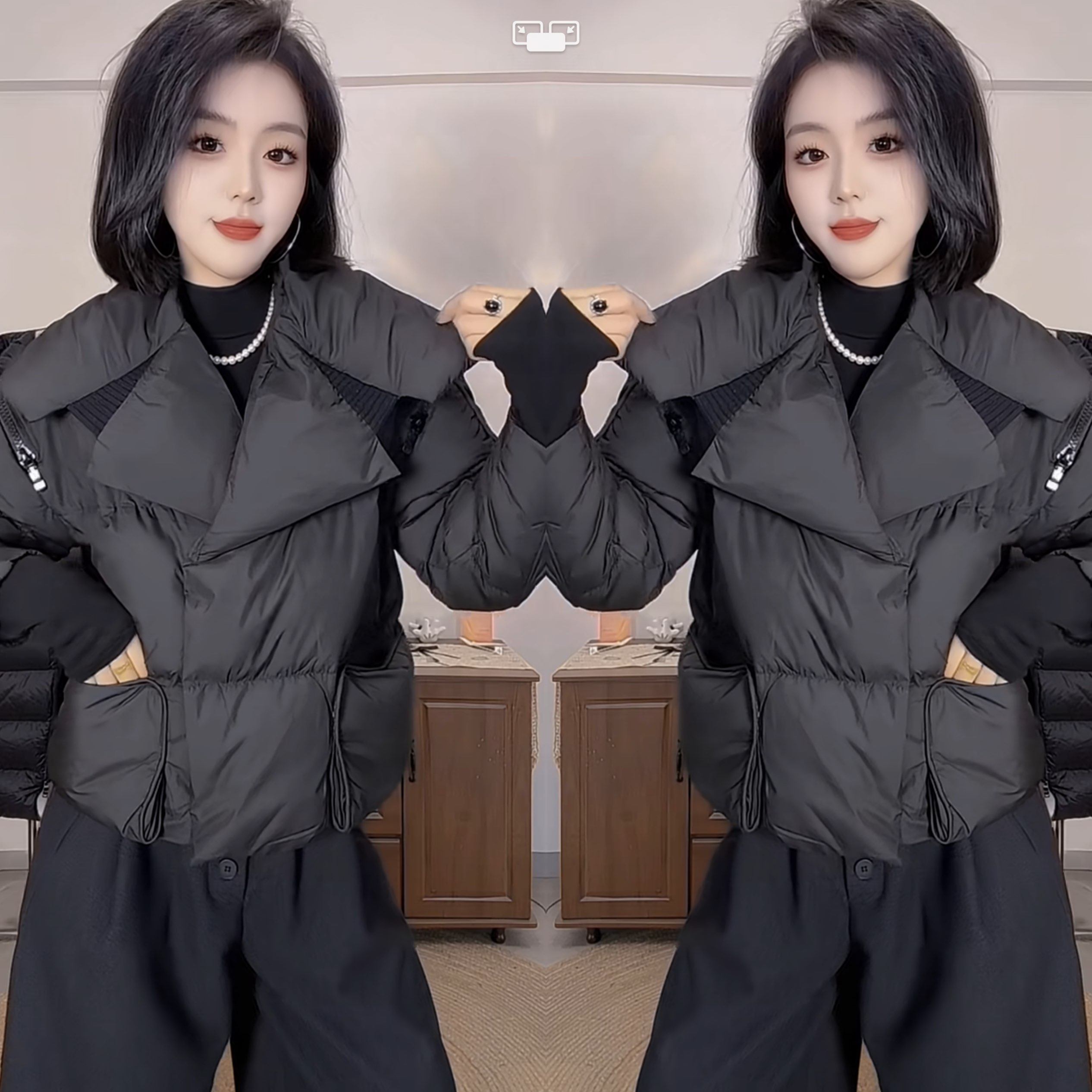 网红炸街爆款高级感洋气韩版简约短款翻领时髦百搭气质女棉服外套,女装/女士精品,上衣,淘宝优惠券,粉丝福利购,淘宝优惠卷