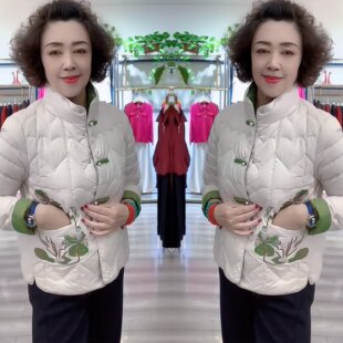 欧洲站网红爆款轻奢气质减龄复古洋气长袖百搭遮肉女士棉服外套潮