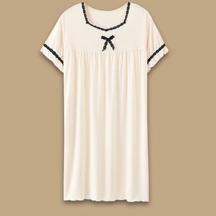 短袖 南极人睡裙女夏季 甜美公主风高级感纯欲风夏天连衣裙