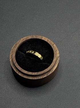 Vintage古著鱼鳞小圆片素圈指环时尚个性网红戒指P121256