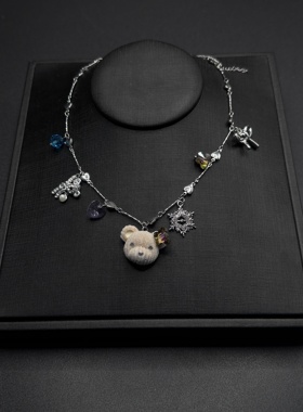 新款小众设计感项链女轻奢高级感锁骨链颈链配饰B122359