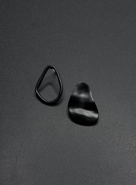 古早风汽水简约黑色冷淡新款时尚百搭耳环女简约气质耳饰P12755