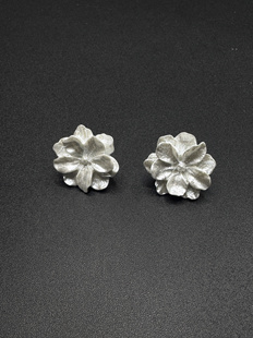 New Vintage古著山茶花耳钉