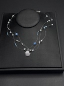 海星贝壳珍珠颈链项链女款 度假锁骨链蓝色海岛氛围感配饰R30401